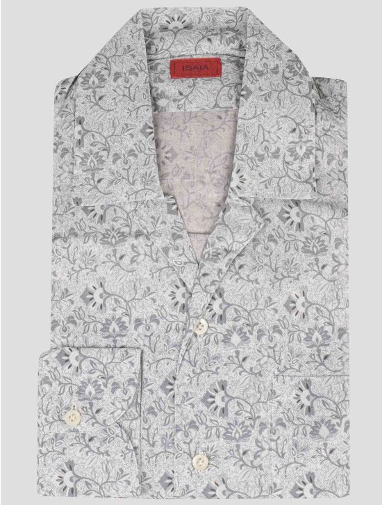 Isaia Isaia Gray Cotton Shirt Gray 000