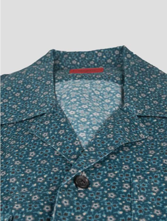 Isaia Isaia Green Cotton Shirt Green 001