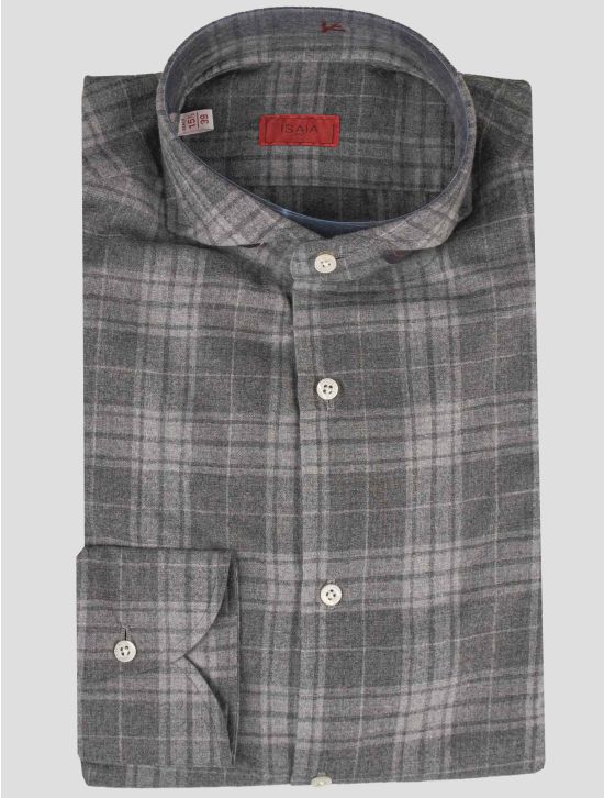 Isaia Isaia Gray Cashmere Shirt Gray 000