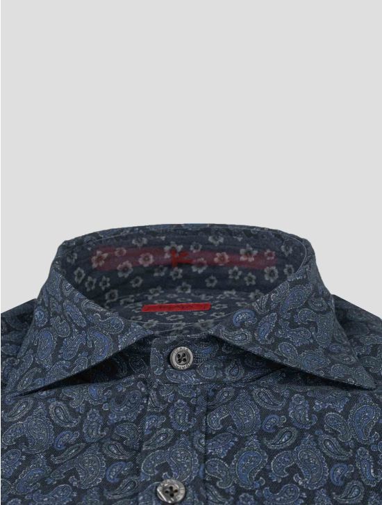 Isaia Isaia Blue Cotton Shirt Blue 001