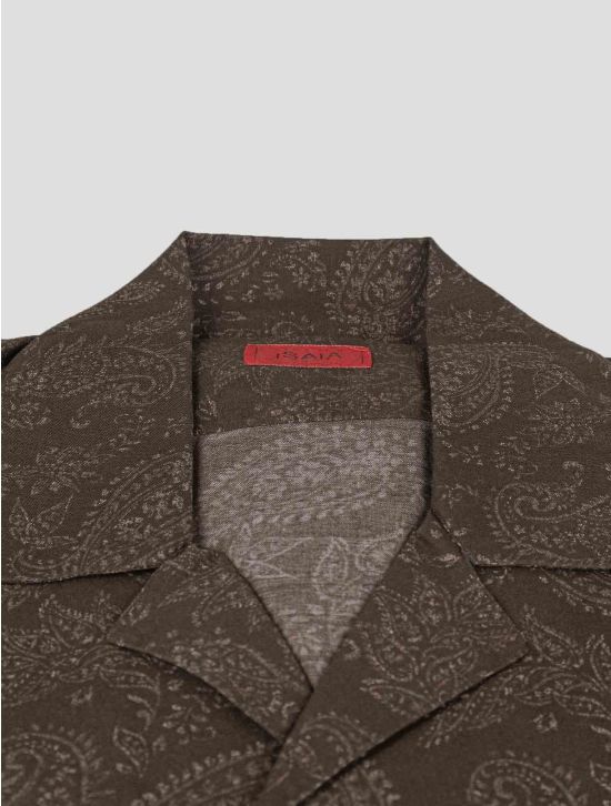 Isaia Isaia Brown Cotton Shirt Brown 001