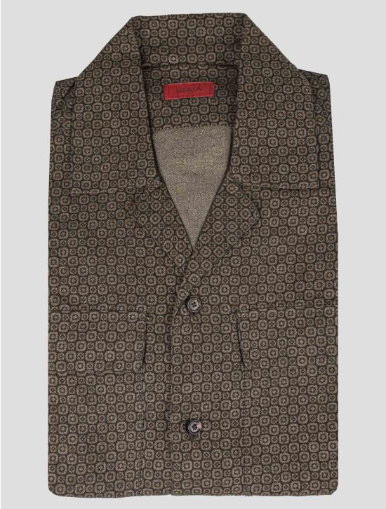 Isaia Isaia Brown Cotton Shirt Brown 000