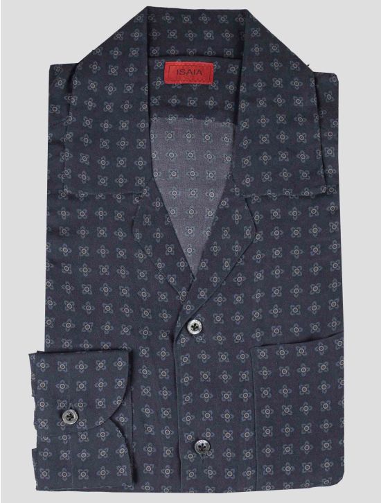 Isaia Isaia Blue Silk Shirt Blue 000