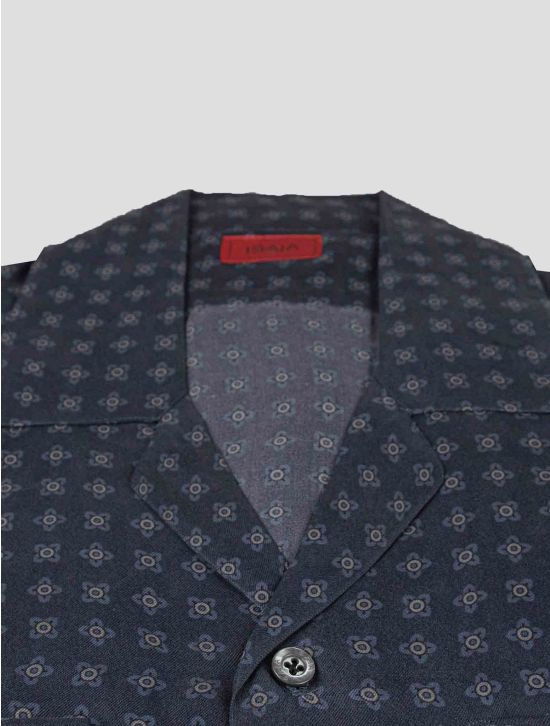 Isaia Isaia Blue Silk Shirt Blue 001