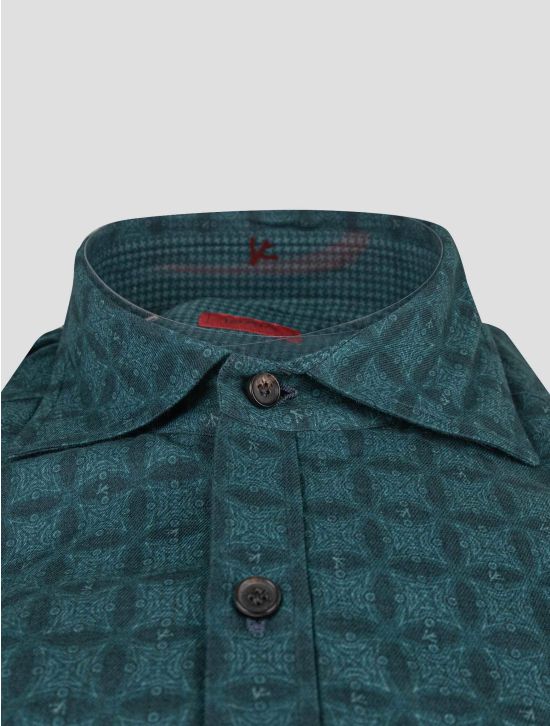 Isaia Isaia Green Cotton Shirt Green 001