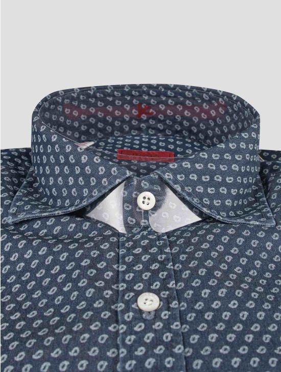 Isaia Isaia Blue Cotton Shirt Blue 001