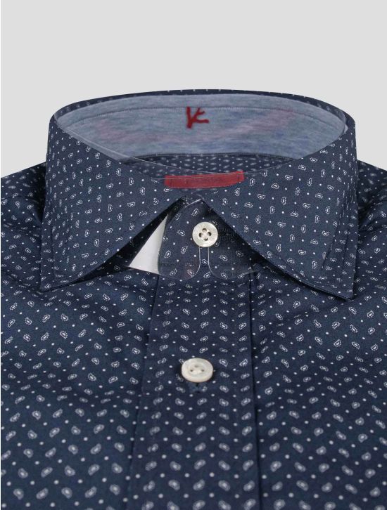 Isaia Isaia Blue Cotton Shirt Blue 001