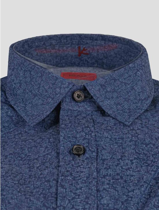 Isaia Isaia Blue Cotton Shirt Blue 001