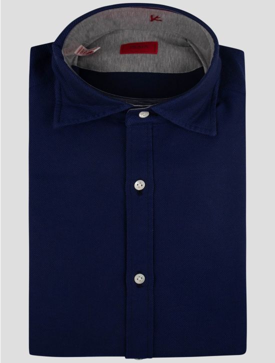 Isaia Isaia Blue Cotton Shirt Blue 000