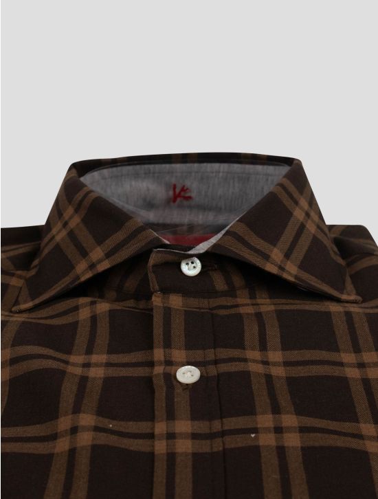 Isaia Isaia Brown Cashmere Shirt Brown 001