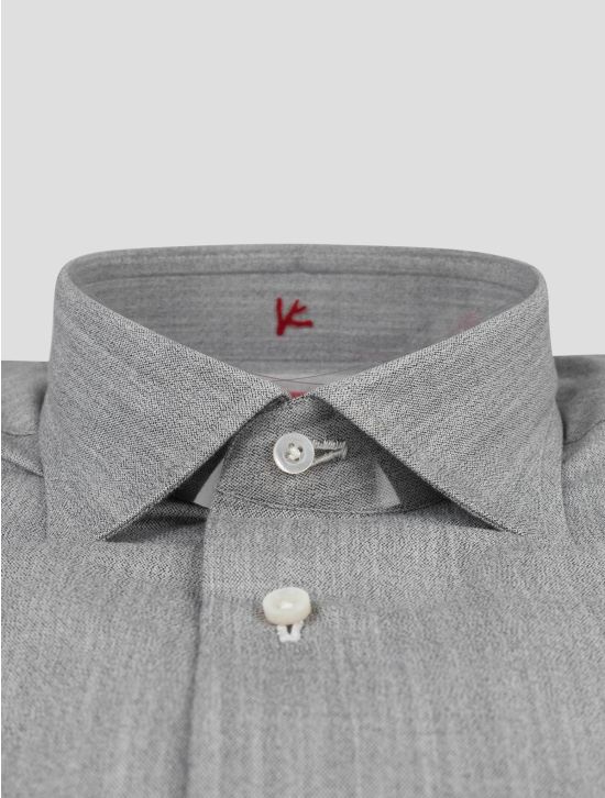 Isaia Isaia Gray Cotton Shirt Gray 001