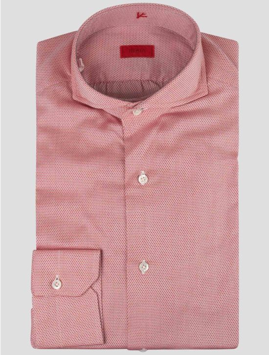 Isaia Isaia Red Cotton Shirt Red 000