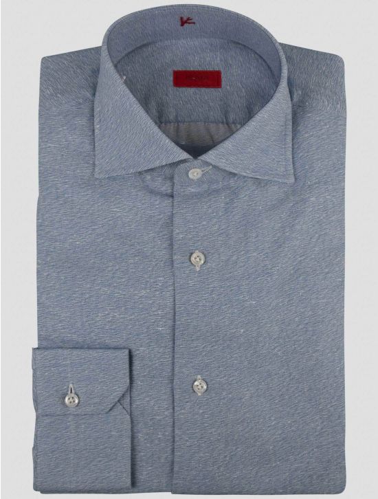 Isaia Isaia Light Blue Cotton Silk Shirt Light Blue 000