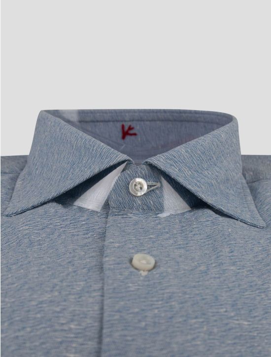 Isaia Isaia Light Blue Cotton Silk Shirt Light Blue 001