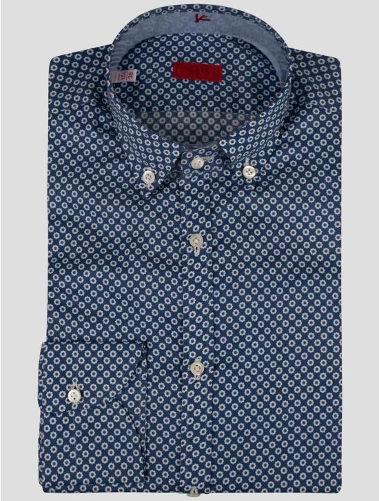 Isaia Isaia Blue Cotton Shirt Blue 000