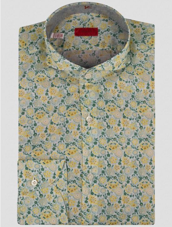 Isaia Isaia Green Cotton Shirt Green 000