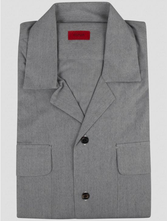 Isaia Isaia Gray Cotton Shirt Gray 000