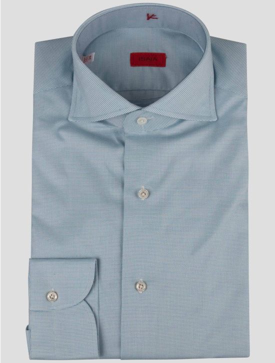 Isaia Isaia Light Blue Cotton Shirt Light Blue 000