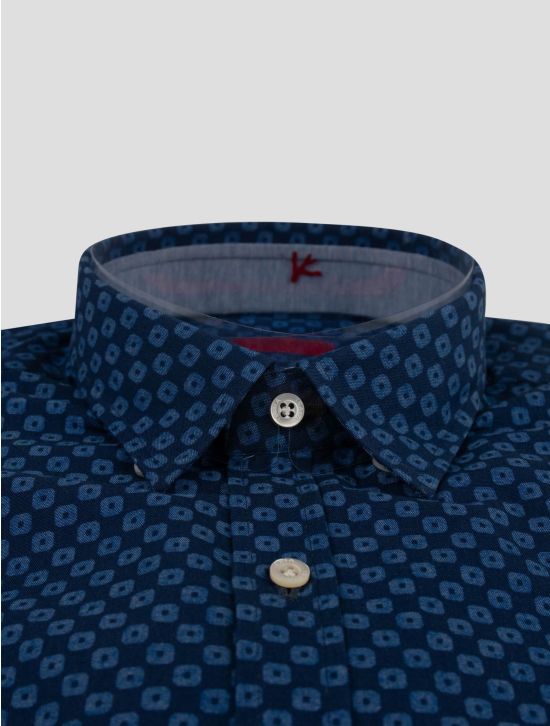 Isaia Isaia Blue Cotton Shirt Blue 001