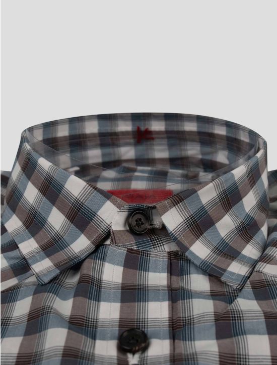 Isaia Isaia Multicolor Cotton Shirt Multicolor 001