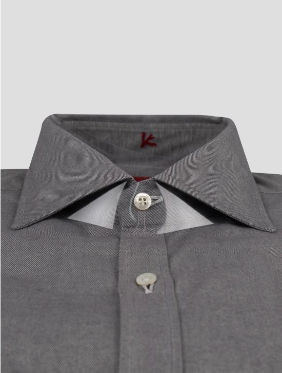 Isaia Isaia Gray Cotton Shirt Gray 001