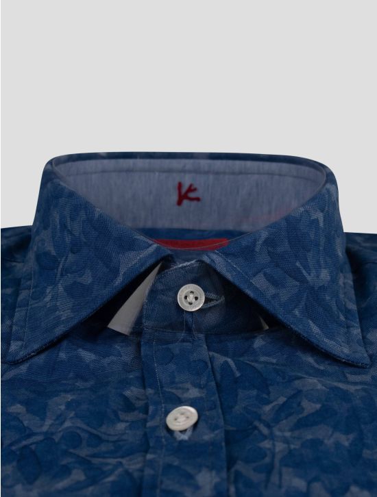 Isaia Isaia Multicolor Cotton Shirt Blue 001