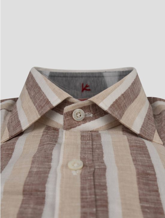 Isaia Isaia Multicolor Linen Shirt Multicolor 001