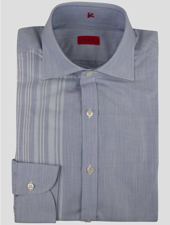 Isaia Isaia Light Blue Cotton Shirt Light Blue 000