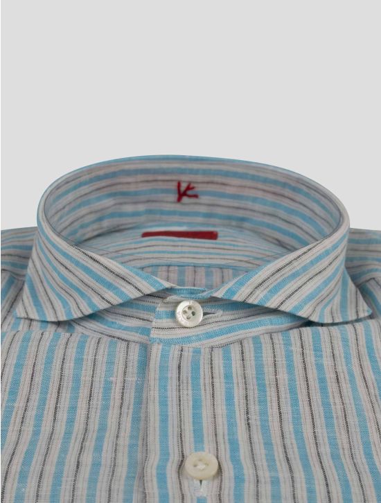 Isaia Isaia Multicolor Linen Shirt Multicolor 001