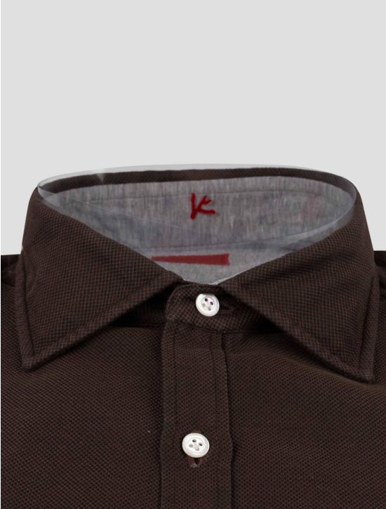 Isaia Isaia Brown Cotton Shirt Brown 001