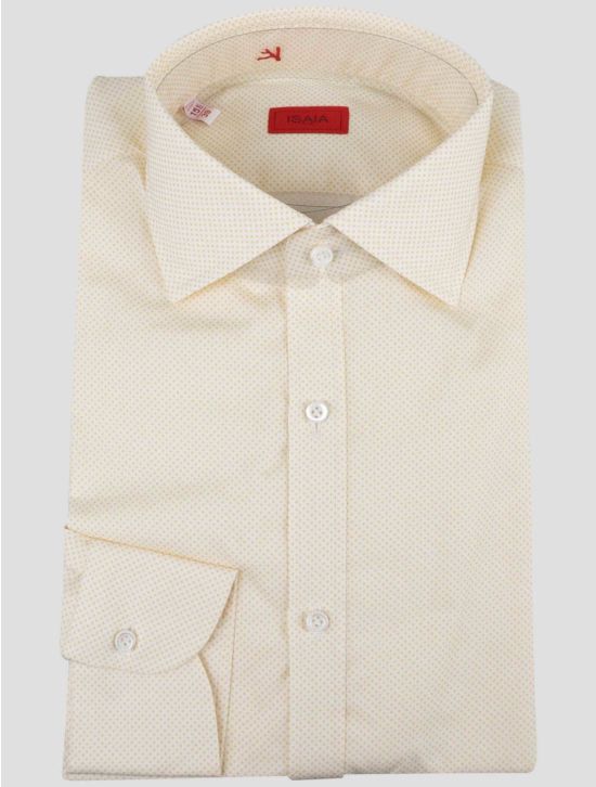 Isaia Isaia Yellow Cotton Shirt Yellow 000