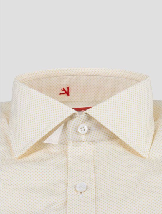 Isaia Isaia Yellow Cotton Shirt Yellow 001