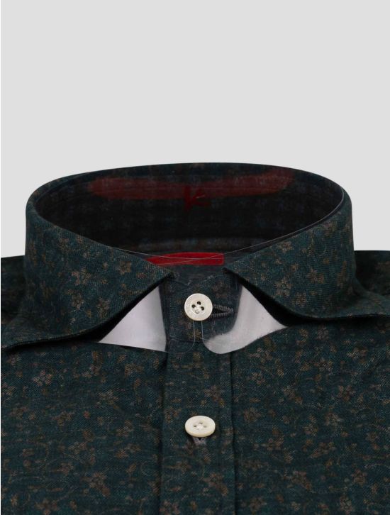 Isaia Isaia Green Cotton Shirt Green 001