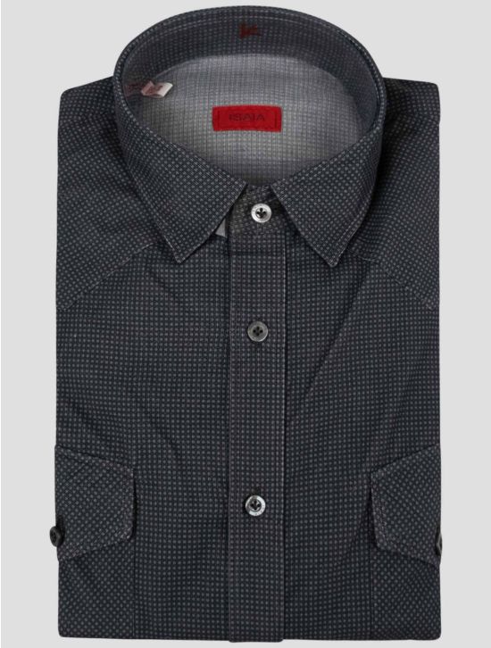 Isaia Isaia Gray Cotton Shirt Gray 000