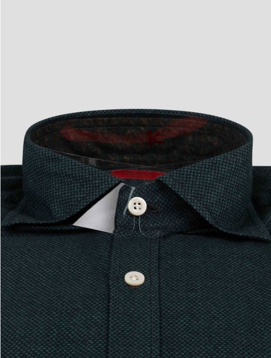 Isaia Isaia Green Cotton Shirt Green 001