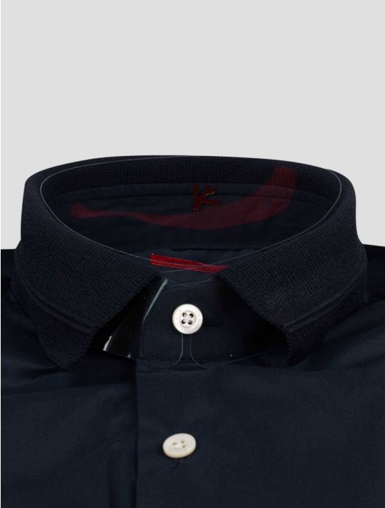 Isaia Isaia Blue Cotton Shirt Blue 001