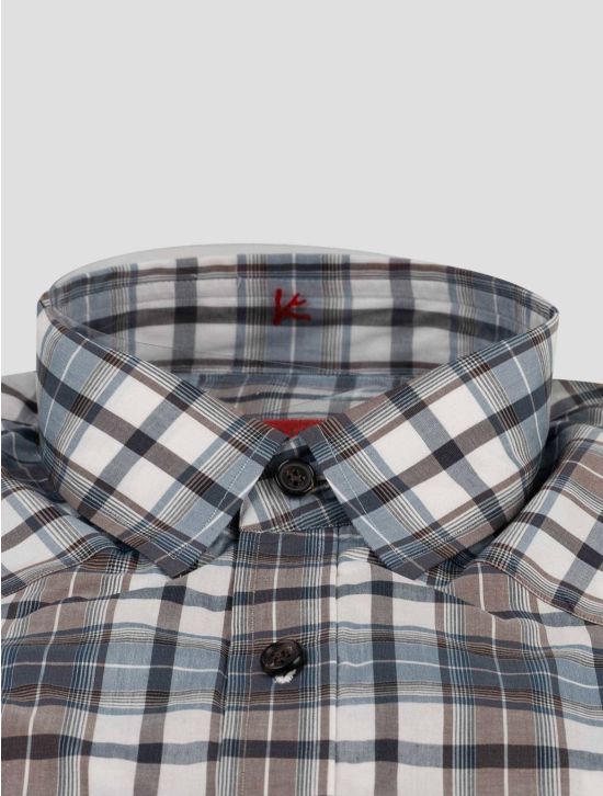 Isaia Isaia Multicolor Cotton Shirt Multicolor 001