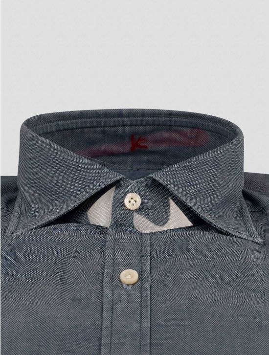 Isaia Isaia Blue Cotton Shirt Blue 001