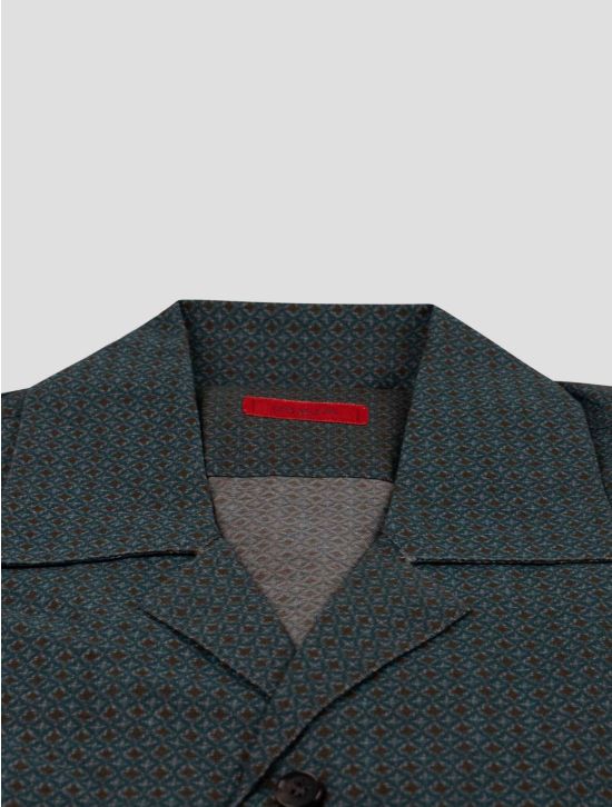 Isaia Isaia Green Cotton Shirt Green 001