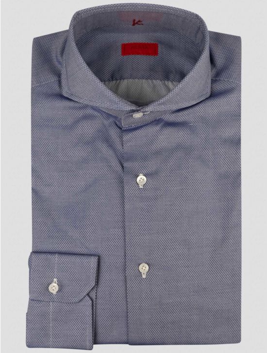 Isaia Isaia Blue Cotton Shirt Blue 000