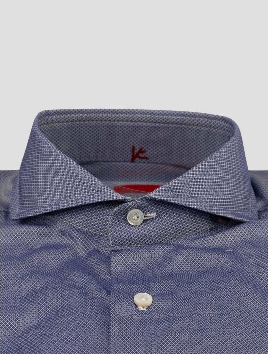 Isaia Isaia Blue Cotton Shirt Blue 001