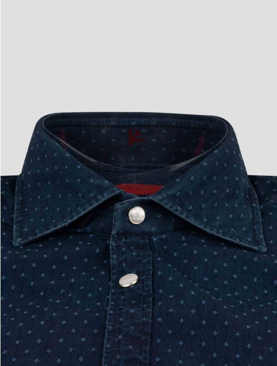 Isaia Isaia Blue Cotton Shirt Blue 001