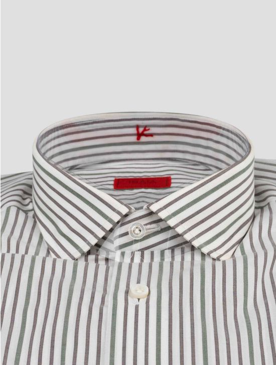 Isaia Isaia Multicolor Cotton Shirt Multicolor 001