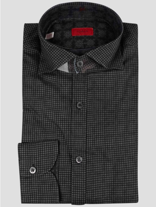 Isaia Isaia Gray Cotton Shirt Gray 000