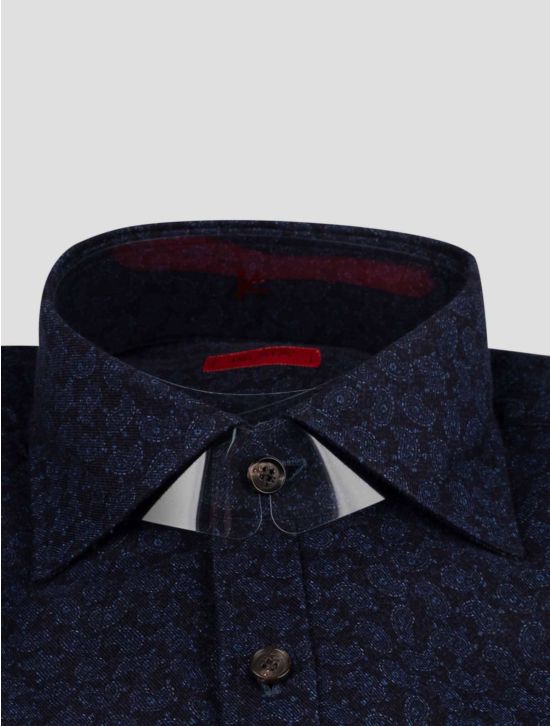 Isaia Isaia Blue Cotton Shirt Blue 001