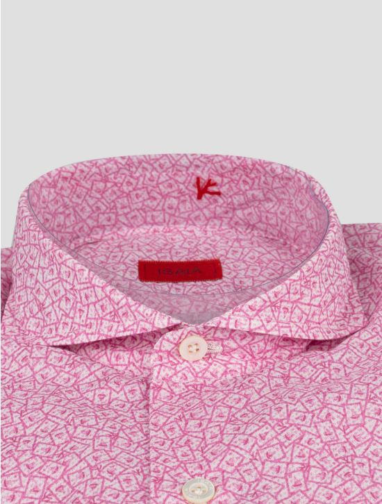 Isaia Isaia Pink Cotton Shirt Pink 001