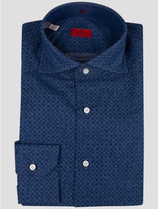 Isaia Isaia Blue Cotton Shirt Blue 000