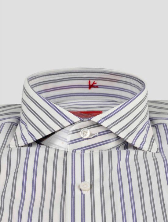 Isaia Isaia Multicolor Cotton Shirt Multicolor 001