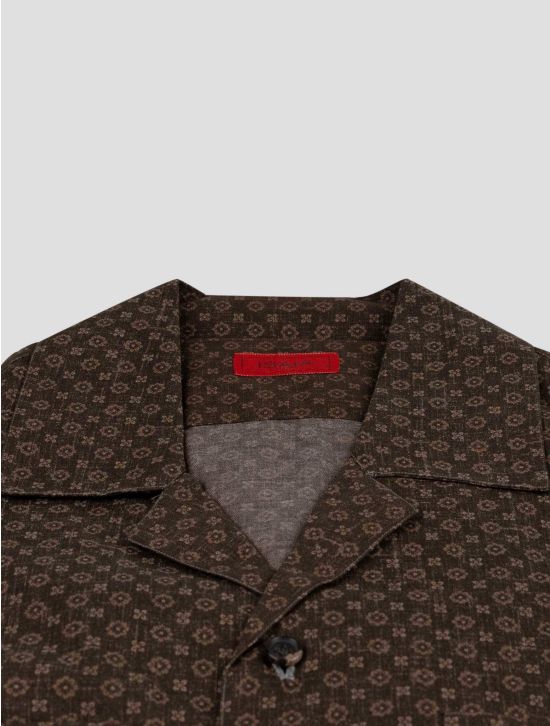 Isaia Isaia Brown Cotton Shirt Brown 001