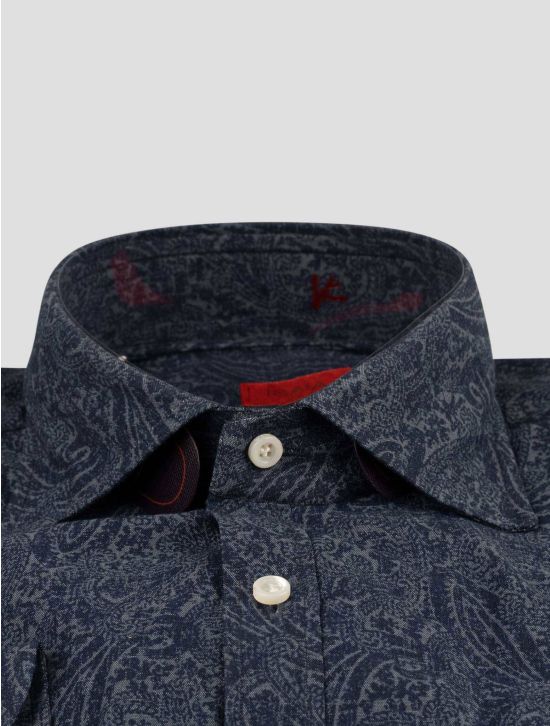 Isaia Isaia Blue Cotton Shirt Blue 001